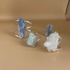 Aquamarine Crystal Ring - Jerne by Jodie