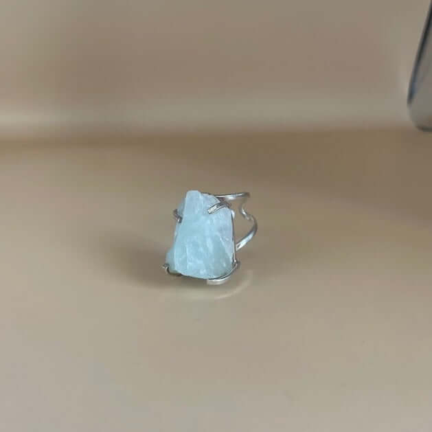 Aquamarine Crystal Ring - Jerne by Jodie