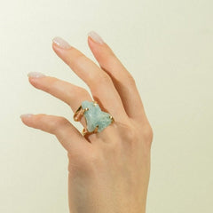 Aquamarine Crystal Ring - Jerne by Jodie