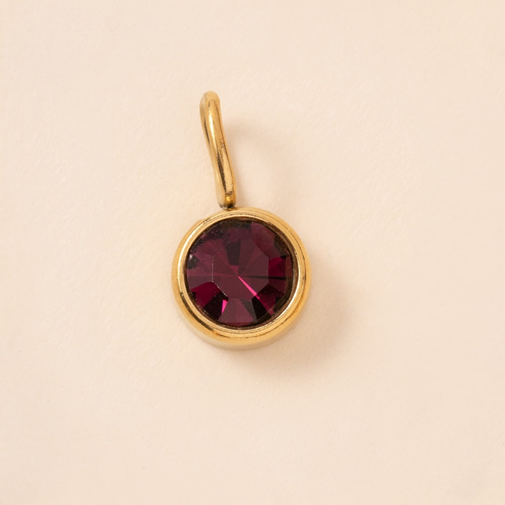 Large Birthstone Charm