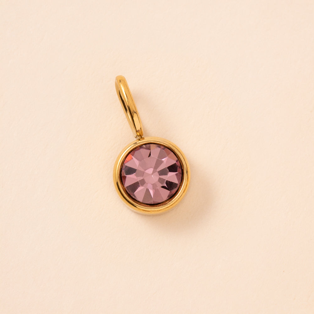 Large Birthstone Charm