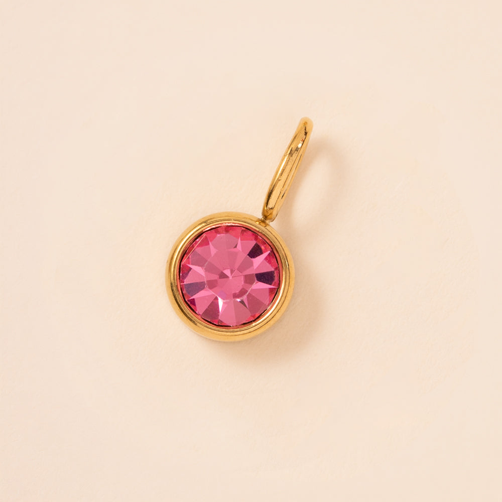Large Birthstone Charm
