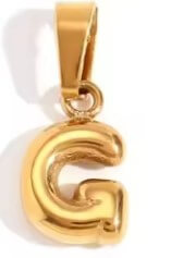 Dainty Bubble Letter Pendant - Jerne by Jodie