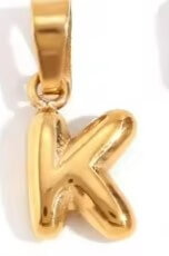 Dainty Bubble Letter Pendant - Jerne by Jodie