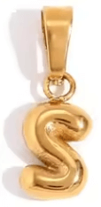 Dainty Bubble Letter Pendant - Jerne by Jodie