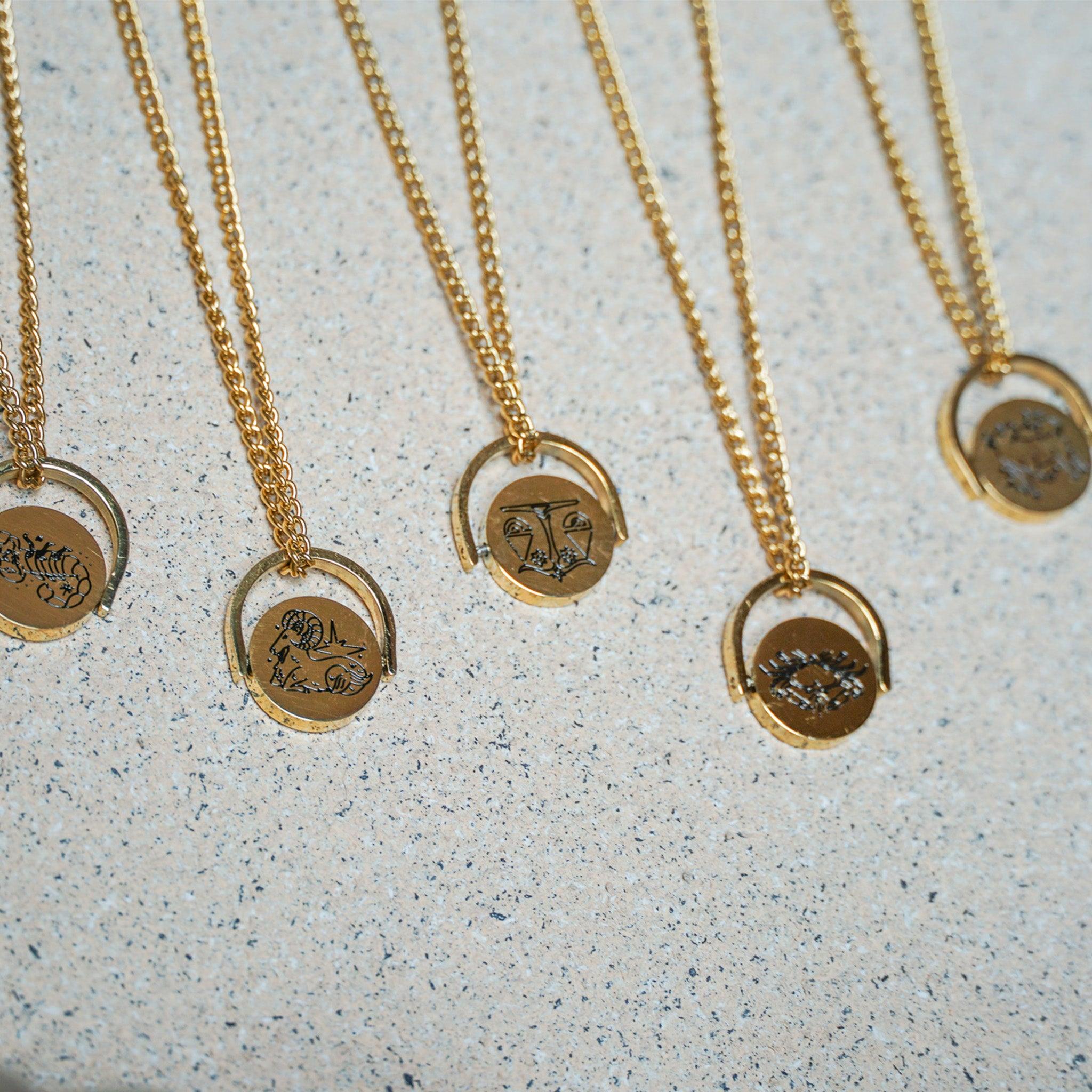 Zodiac Pendant Necklace - Jerne by Jodie