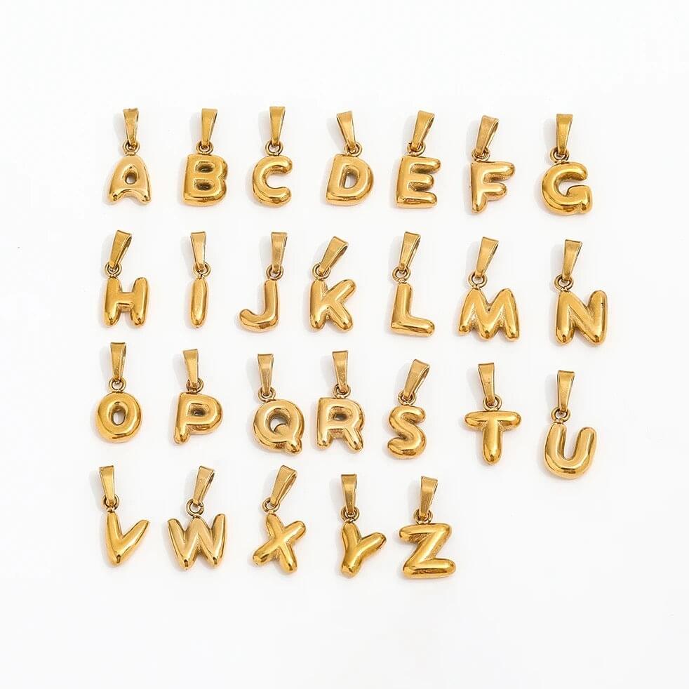Dainty Bubble Letter Pendant - Jerne by Jodie