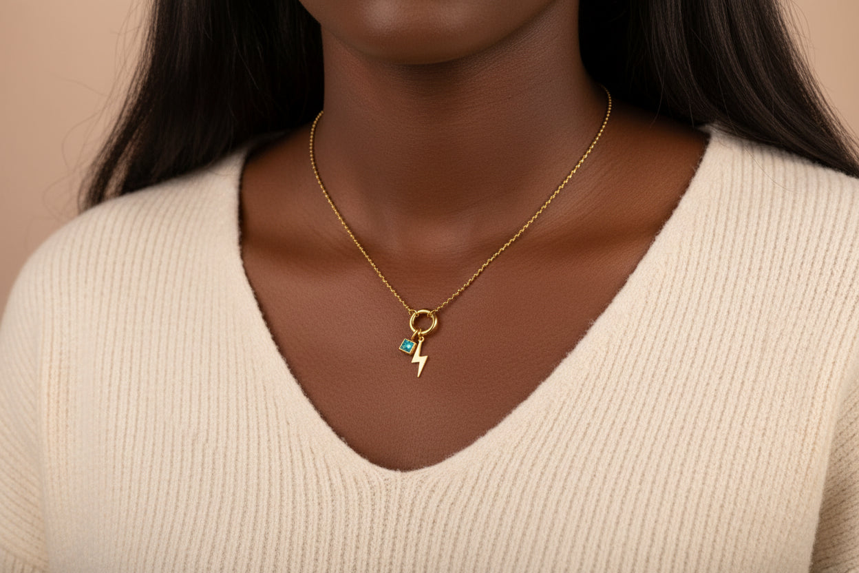 Hamsa Hand Necklace Charm