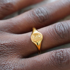 Sunflower Signet Ring - Jerne by Jodie