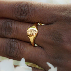 Sunflower Signet Ring - Jerne by Jodie