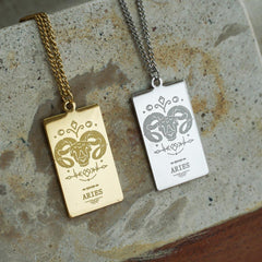 Zodiac tarot pendant necklace - Jerne by Jodie