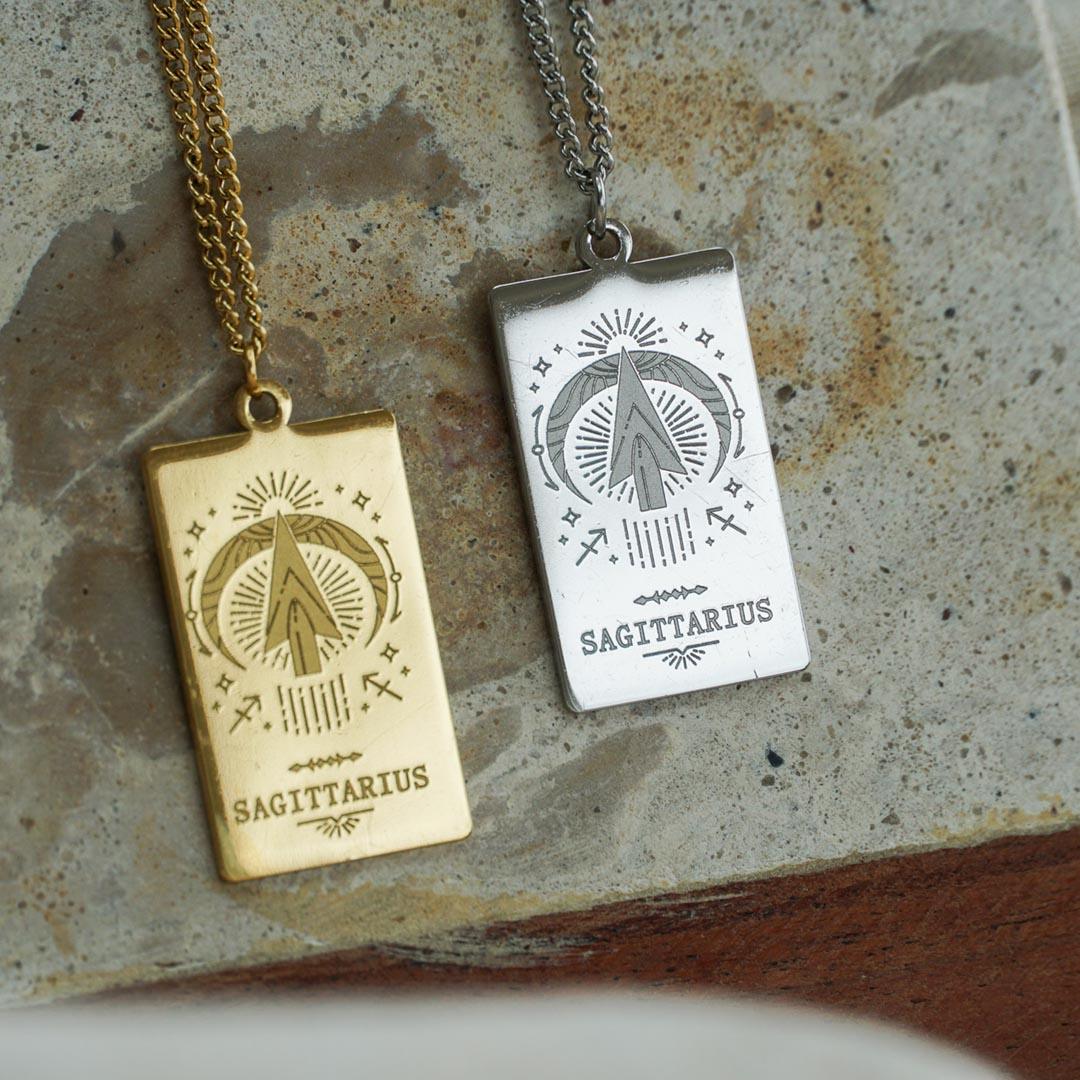 Zodiac tarot pendant necklace - Jerne by Jodie