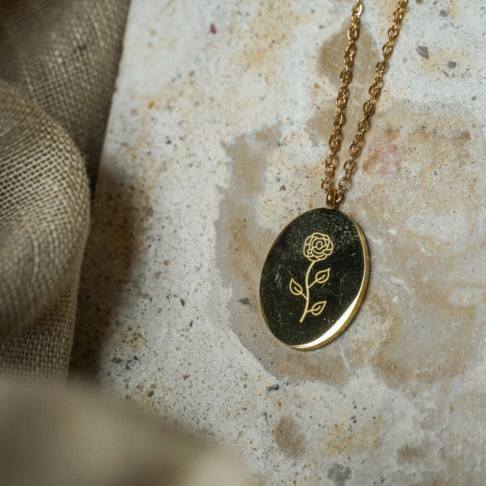 Personalised Choose Your Delicate Birth Flower Necklace By Studio Hop |  notonthehighstreet.com